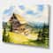 Designart - Peaceful Landscape With Old Cottage At Summer - Traditional Canvas Wall Art Print